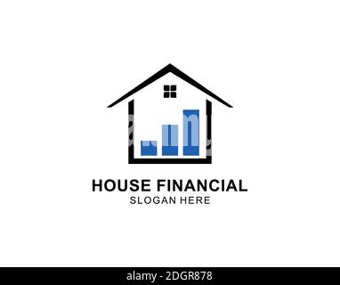 symbole maison logo financier icon design inspiration Illustration de Vecteur