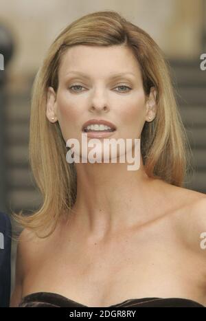 Linda Evangelista lancement de la London Fashion week, The Natural History Museum, Londres. Doug Peters/allactiondigital.com Banque D'Images