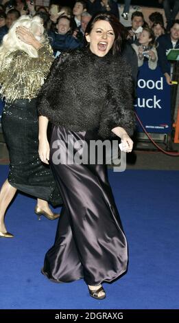 Davina McCall arrive pour les National Television Awards, au Royal Albert Hall de Londres. Doug Peters/allactiondigital.com Banque D'Images