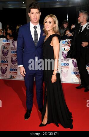 Katherine Kelly et son mari Ryan Clark assistent aux Pride of Britain Awards 2017 qui se tiennent à Grosvenor House, Londres. Le crédit photo devrait se lire comme suit : Doug Peters/EMPICS Entertainment Banque D'Images