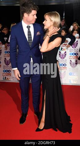 Katherine Kelly et son mari Ryan Clark assistent aux Pride of Britain Awards 2017 qui se tiennent à Grosvenor House, Londres. Le crédit photo devrait se lire comme suit : Doug Peters/EMPICS Entertainment Banque D'Images