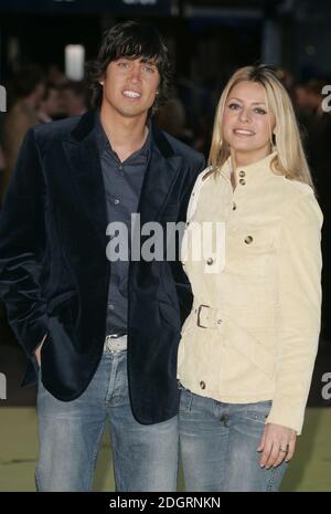 Arrivée de Tess Daly et Vernon Kay. Banque D'Images