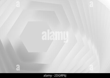 Arrière-plan hexagonal abstrait comme modèle - Illustration 3D Banque D'Images