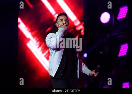 Craig David sur scène pendant la première journée du Jingle Bell ball 2017 de Capital avec Coca-Cola à l'O2 Arena, Londres Banque D'Images