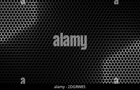 Motif hexagonal avec structure en fer - Illustration Banque D'Images