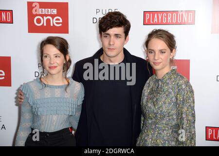 (De gauche à droite) Annes Elwy, Jonah Hauer-King et Maya Hawke arrivent à la petite sélection féminine de Londres. Le crédit photo devrait se lire comme suit : Doug Peters/EMPICS Entertainment Banque D'Images