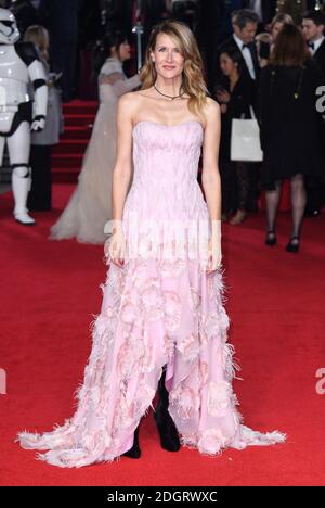 Laura Dern assiste à la première européenne de Star Wars: The Last Jedi au Royal Albert Hall, Londres. Le crédit photo devrait se lire comme suit : Doug Peters/EMPICS Entertainment Banque D'Images