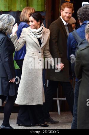 Le Prince Harry et Meghan Markle visitent la station de radio axée sur la jeunesse, Reprezent FM, à Brixton, Londres, pour en apprendre davantage sur son travail de soutien aux jeunes. Crédit photo à lire : Doug Peters/EMPICS Entertainment Banque D'Images