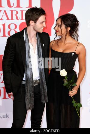 Jade Thirlwall et Jed Elliott assistent aux Brit Awards à l'O2 Arena de Londres. Le crédit photo devrait se lire comme suit : Doug Peters/EMPICS Entertainment Banque D'Images