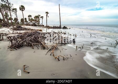 Île de chasse Caroline du Sud scènes de plage Banque D'Images