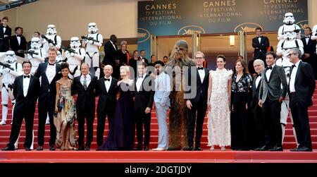 Casting et équipage assistant au Solo: Une première d'histoire Star Wars au 71e Festival de Cannes Banque D'Images