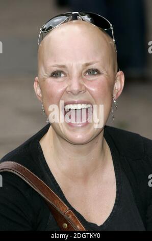 Arrivée de Gail porter. Banque D'Images