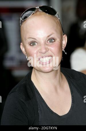 Arrivée de Gail porter. Banque D'Images