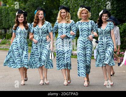 The Tootsie Rollers pendant la deuxième journée de Royal Ascot à Hippodrome d'Ascot Banque D'Images