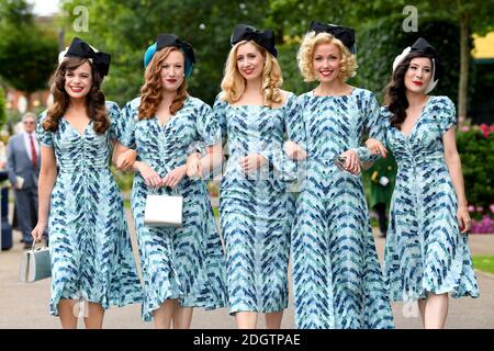 The Tootsie Rollers pendant la deuxième journée de Royal Ascot à Hippodrome d'Ascot Banque D'Images