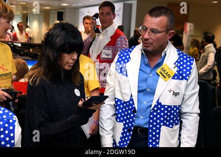 Claudia Winkleman lors de la 14ème Journée annuelle de la Charité de la BGC, organisée à BGC Partners, One Churchill place, Londres Banque D'Images