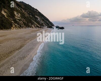 Vue sur l'île grecque/Lefkada Banque D'Images