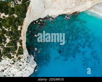 Vue sur l'île grecque/Lefkada Banque D'Images