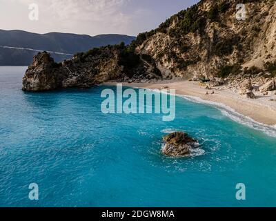 Vue sur l'île grecque/Lefkada Banque D'Images