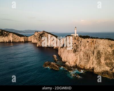 Vue sur l'île grecque/Lefkada Banque D'Images