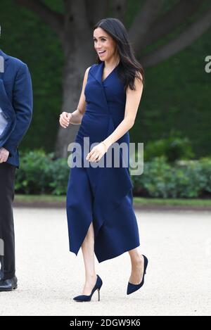 Meghan Duchess de Sussex assiste à une réception organisée par le Premier ministre au Musée commémoratif de guerre d'Auckland, le troisième jour de la visite du couple royal en Nouvelle-Zélande. Le crédit photo devrait se lire comme suit : Doug Peters/EMPICS Banque D'Images