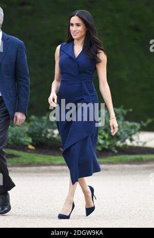 Meghan Duchess de Sussex assiste à une réception organisée par le Premier ministre au Musée commémoratif de guerre d'Auckland, le troisième jour de la visite du couple royal en Nouvelle-Zélande. Le crédit photo devrait se lire comme suit : Doug Peters/EMPICS Banque D'Images