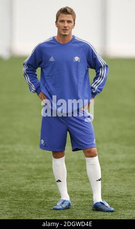 David Beckham lance son nouveau livre « Making IT Real » à la David Beckham Academy de Greenwich, Londres, le 18 septembre 2006. Doug Peters/EMPICS Entertainment Banque D'Images