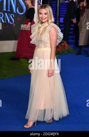 Georgia Toffolo assister à la Mary Poppins revient à la première européenne qui s'est tenue au Royal Albert Hall, Londres Banque D'Images