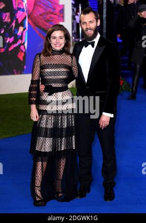Rachel Shenton et Chris Overton assistant à la Mary Poppins revient à la première européenne qui s'est tenue au Royal Albert Hall, à Londres Banque D'Images