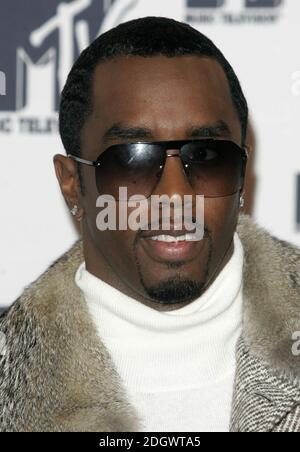 P Diddy participant aux MTV Europe Music Awards à Copenhague, Danemark. Banque D'Images