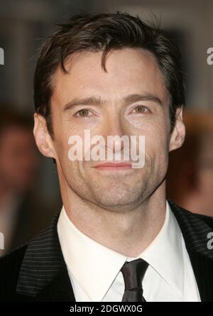 Hugh Jackman arrive à la première britannique du Prestige, Odeon West End, Leicester Square, Londres. Banque D'Images