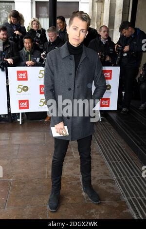 James McVey participant au 50e anniversaire des TRIC Awards qui s'est tenu au Grosvenor House Hotel, Londres. Crédit photo devrait lire: Doug Peters/EMPICS Banque D'Images