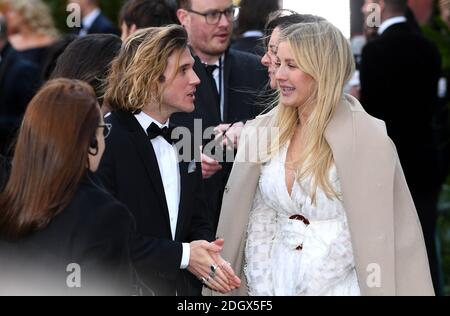 Dougie Poynter et Ellie Goulding assistent à la première mondiale de notre planète de Netflix, qui s'est tenue au Musée d'Histoire naturelle de Londres Banque D'Images