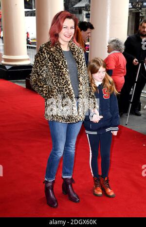 Lucy Montgomery assister à la représentation de gala de où est Peter Rabbit? Au Theatre Royal Haymarket, Londres Banque D'Images