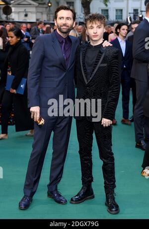 David Tennant et Ty Tennant assistent à la première britannique de Tolkien tenue à Curzon Mayfair, Londres. Crédit photo devrait lire: Doug Peters/EMPICS Banque D'Images