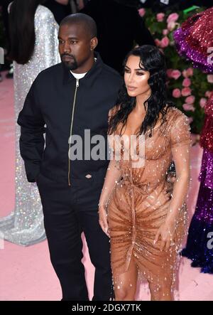 Kanye West et Kim Kardashian West participant au Metropolitan Museum of Art Costume Institute Gala des avantages 2019 à New York, USA.Picture Credit devrait lire: Doug Peters/EMPICS Banque D'Images