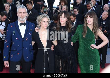 Anne-Elizabeth Bosse, Monia Chokri, Nancy Grant et Sylvain Corbeil arrivent au Gala screening des Miserables, le Palais des Festivals, lors du 72e Festival de Cannes. Le crédit photo devrait se lire comme suit : Doug Peters/EMPICS Banque D'Images