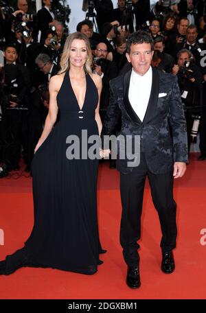 Nicole Kimpel et Antonio Banderas assistent à la première de la douleur et de la gloire, qui s'est tenue au Grand Théâtre lumière pendant le 72e Festival de Cannes Banque D'Images