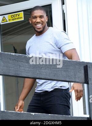 Anthony Joshua assiste au lancement de Made by Sport, une nouvelle campagne réunissant une coalition d'organismes de bienfaisance soutenant les jeunes défavorisés par le sport, au Black Prince Trust à Lambeth, Londres. Crédit photo devrait lire: Doug Peters/EMPICS Banque D'Images