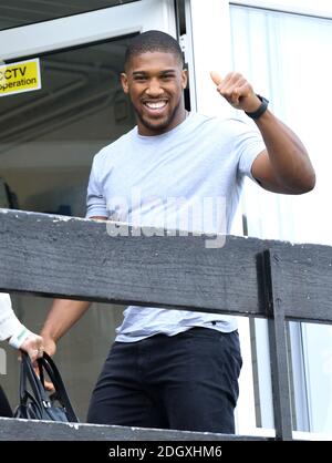 Anthony Joshua assiste au lancement de Made by Sport, une nouvelle campagne réunissant une coalition d'organismes de bienfaisance soutenant les jeunes défavorisés par le sport, au Black Prince Trust à Lambeth, Londres. Crédit photo devrait lire: Doug Peters/EMPICS Banque D'Images