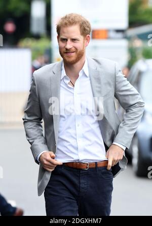 Le duc de Sussex assiste au lancement de Made by Sport, une nouvelle campagne réunissant une coalition d'organismes de bienfaisance soutenant les jeunes défavorisés par le sport, au Black Prince Trust à Lambeth, Londres. Crédit photo devrait lire: Doug Peters/EMPICS Banque D'Images