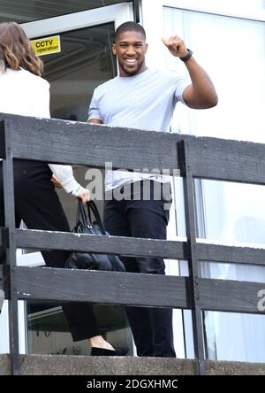 Anthony Joshua assiste au lancement de Made by Sport, une nouvelle campagne réunissant une coalition d'organismes de bienfaisance soutenant les jeunes défavorisés par le sport, au Black Prince Trust à Lambeth, Londres. Crédit photo devrait lire: Doug Peters/EMPICS Banque D'Images