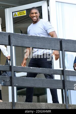 Anthony Joshua assiste au lancement de Made by Sport, une nouvelle campagne réunissant une coalition d'organismes de bienfaisance soutenant les jeunes défavorisés par le sport, au Black Prince Trust à Lambeth, Londres. Crédit photo devrait lire: Doug Peters/EMPICS Banque D'Images