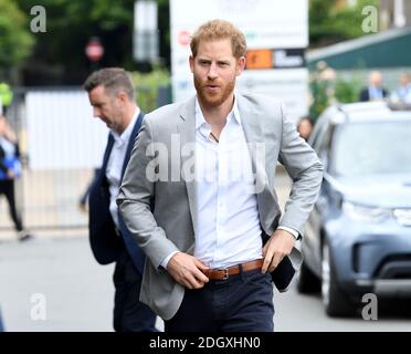 Le duc de Sussex assiste au lancement de Made by Sport, une nouvelle campagne réunissant une coalition d'organismes de bienfaisance soutenant les jeunes défavorisés par le sport, au Black Prince Trust à Lambeth, Londres. Crédit photo devrait lire: Doug Peters/EMPICS Banque D'Images