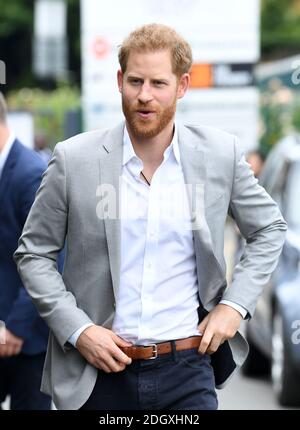 Le duc de Sussex assiste au lancement de Made by Sport, une nouvelle campagne réunissant une coalition d'organismes de bienfaisance soutenant les jeunes défavorisés par le sport, au Black Prince Trust à Lambeth, Londres. Crédit photo devrait lire: Doug Peters/EMPICS Banque D'Images