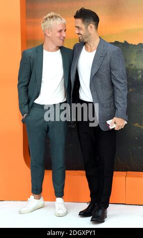 Jamie Laing (à gauche) et Spencer Matthews participant à la fois... Dans Hollywood UK Premiere, tenue à Odeon Luxe, Leicester Square, Londres. Le crédit photo devrait se lire comme suit : Doug Peters/EMPICS Banque D'Images