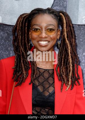 Little Simz participant à la première britannique de Top Boy at Le Hackney Picturehouse à Londres Banque D'Images