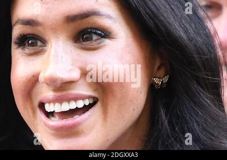 La duchesse de Sussex arrive au lancement de la collection de capsules Smart Works, John Lewis, Oxford Street, Londres. Crédit photo devrait se lire: Doug Peters/EMPICS Banque D'Images