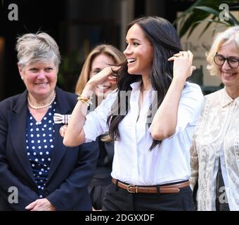 La duchesse de Sussex au lancement de la collection de capsules Smart Works, John Lewis, Oxford Street, Londres. Crédit photo devrait se lire: Doug Peters/EMPICS Banque D'Images