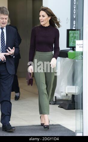 La duchesse de Cambridge, en tant que présidente du Musée d'Histoire naturelle, arrive pour une visite au Centre Angela Marmont pour la biodiversité au Royaume-Uni au musée de Londres Banque D'Images